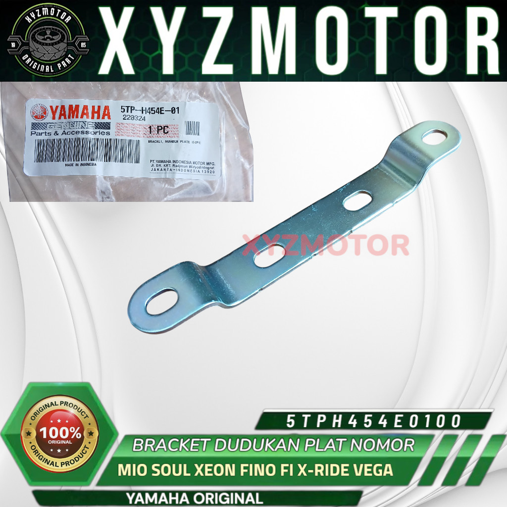 NUMBER PLATE HOLDER BRACKET MIO SOUL XEON FINO FI X-RIDE VEGA JUPITER Z1 AEROX YAMAHA 5TPH454E0100