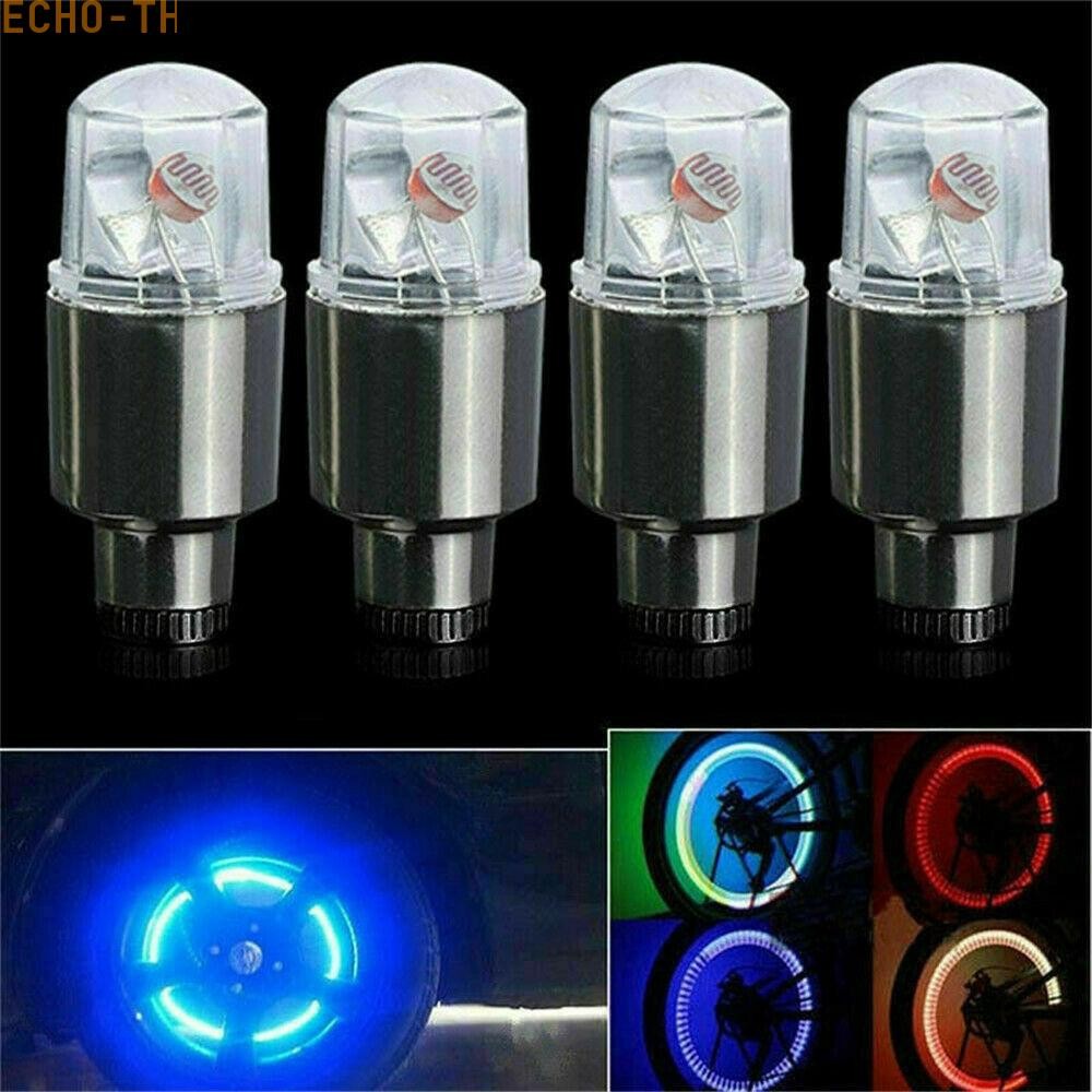 【ECHO】Wheel Lights 4.3cm Cap Car Cover LED Light Stem Top Tyre Wheel Accessories【Echo-baby】