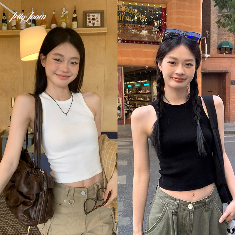 🌶️ส่งจากไทย🌶️ เสื้อกล้ามทรงตัว I สำหรับผู้หญิง ดีไซน์ใหม่ เสื้อกั๊กเข้ารูป ทรงสั้น