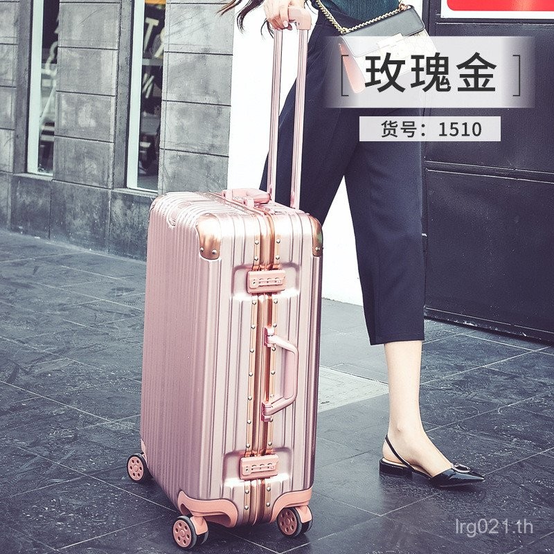 [เรือชิ้นเดียว] อลูมิเนียมกรอบรถเข็นกระเป๋าเดินทางกระเป๋าเดินทางกระเป๋าถือ 67/73/87 ซม. TSA Customs 