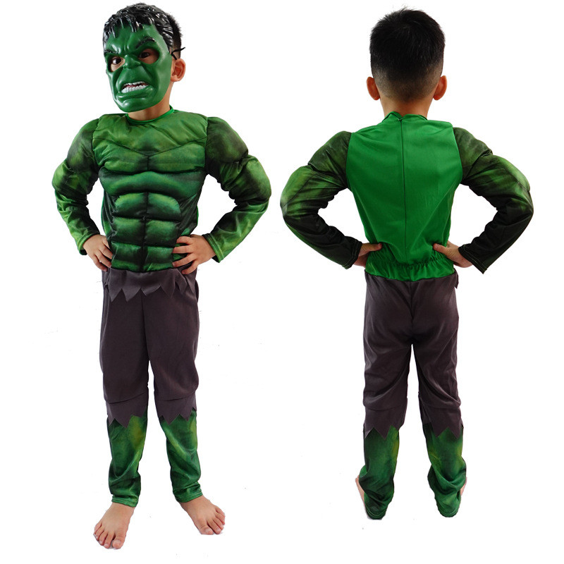 เครื่องแต่งกายคอสเพลย์ Hulk ขนาด 105-185 cm เหมาะสำหรับเด็กและผู้ใหญ่