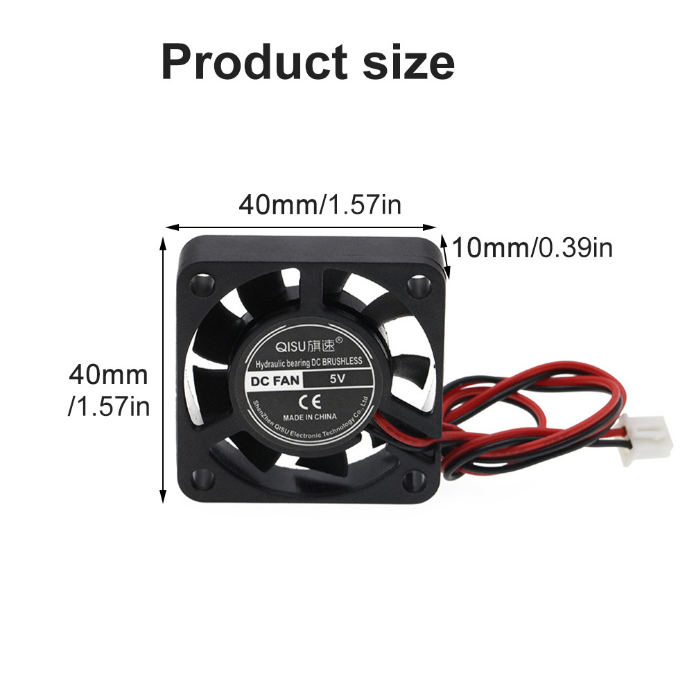 พัดลม DC 5V 12V 24V พัดลมระบายความร้อนพร้อมหัว 2pin  DC fan 40MM สินค้าพร้อมส่ง - รูปที่ 3