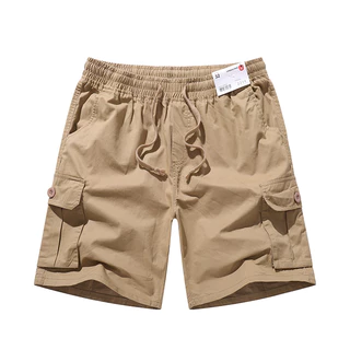 URBAN PIPE 6 กระเป๋ากางเกงขาสั้นสินค้าสำหรับผู้ชาย 28-34 ยาวเลยเข่า Cotton 6Pocket Cargo Shorts 2239