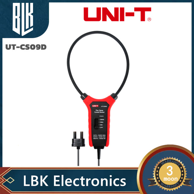 UNI-T UT-CS09D 3000A AC Current ยืดหยุ่น Clamp Meter Flex Clamp Sensor Amperemeter ความถี่  ใช้คู่กั