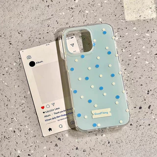 เคสไอโฟน 16 13 สำหรับ IPhone XR 11 15 13 12 16 14 Pro Max XS X 16Plus Max 15 7 8 16 Plus ปก IMD สุดหรูลายจุดใหม่