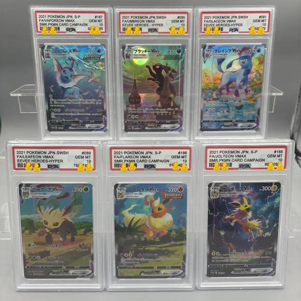 PSA10 DIY PTCG Rating Card Collection การ์ด VAPOREOON UMBREON GLACEON VMAX คัดลอก 10 จุด Rating การ์