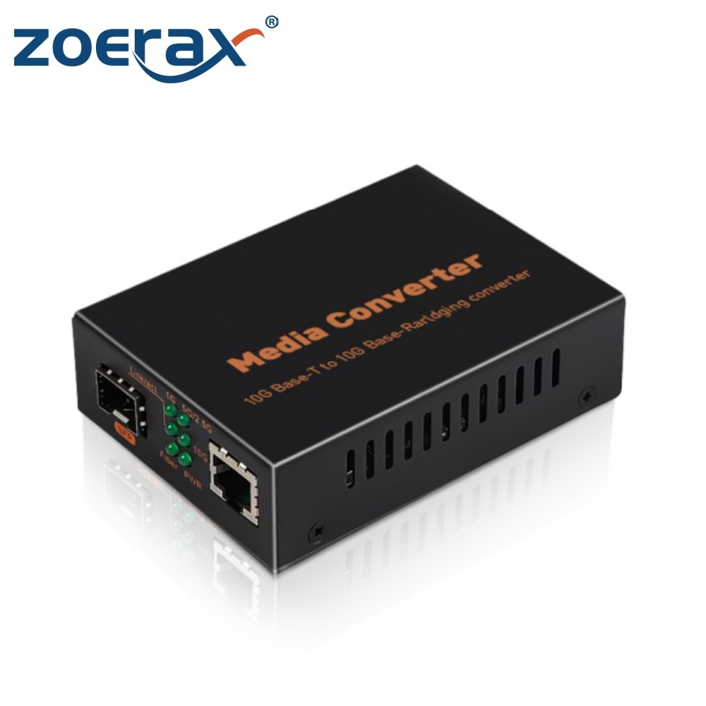 ZoeRax 10G SFP+ LC Multimode โมดูลไฟเบอร์ RJ45 Ethernet Media Converter หลายข้อมูลจําเพาะไฟเบอร์ออปต