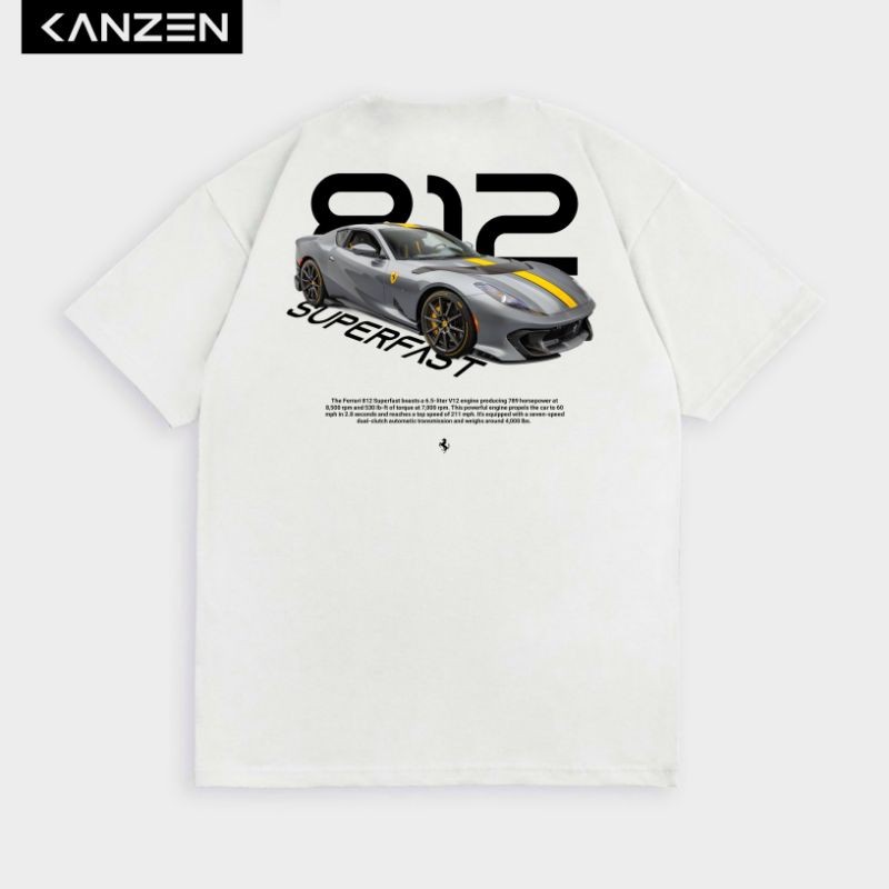 เสื้อยืด Kanzen FERRARI 812 SUPERFAST