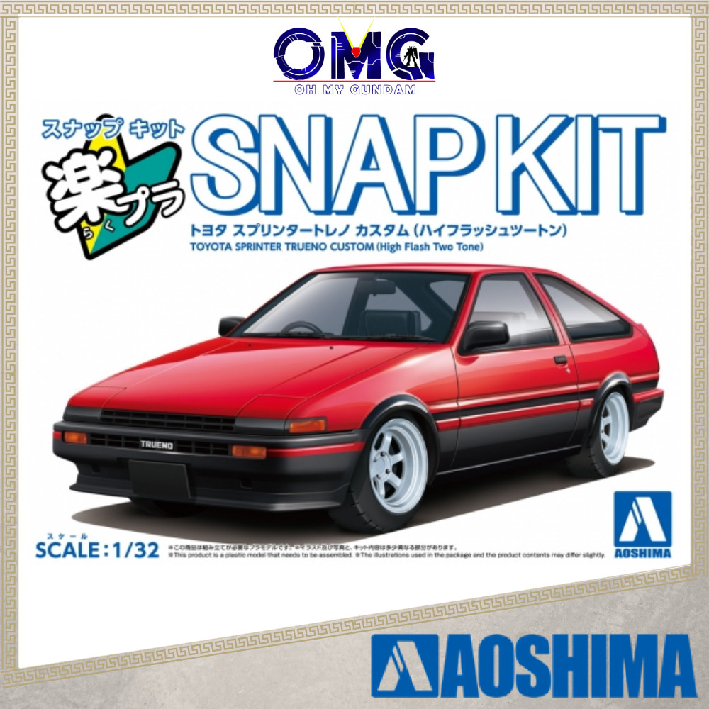 Aoshima 1/32 Toyota Sprinter Trueno Custom (High Flash Two Tone) The Snap Kit No.11CU-GN 06912 Pre-p