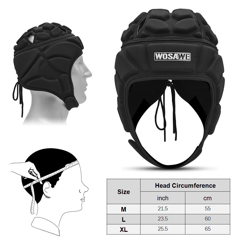 Sportstar.th Lixada Rugby Headguard Football Football Helmet Helmet Helmet Adventable Soccer Hat