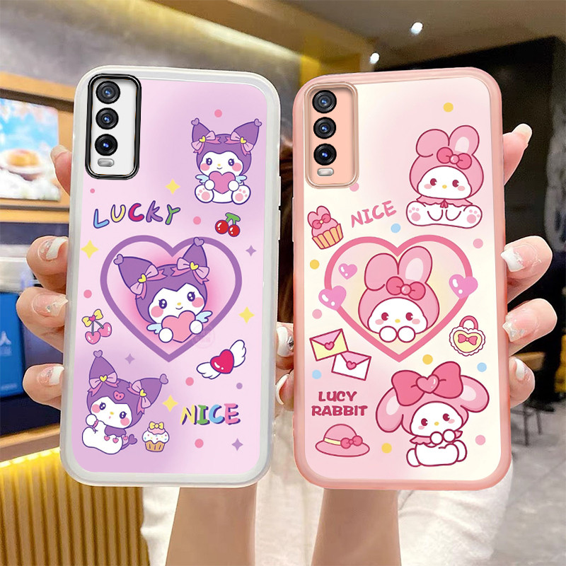 เคส vivo y20 vivo y12s y20s เคสโทรศัพท์พร้อมฟิล์มกันรอยเลนส์