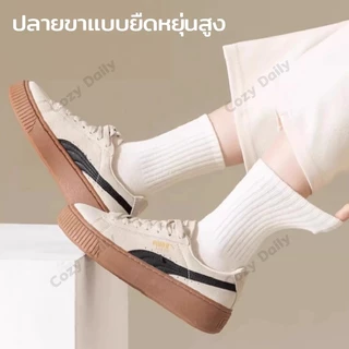 🧦ถุงเท้าข้อสั้น คละ 4 สี สไตล์ญี่ปุ่น และเกาหลี แทบแนวตั้ง คุณภาพสูง ผู้ชายและผู้หญิง ใส่สบาย ระบายอากาศดี