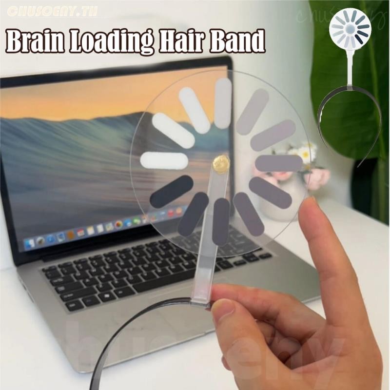 ที่คาดผมคลิปหมุนได้สแตนด์บาย สไตล์สมองตลก LOADING สำหรับคนชอบแฟชันแนวๆ