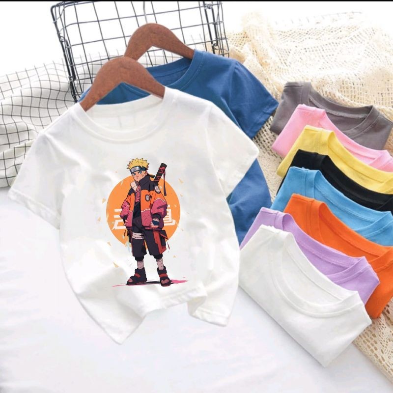 KYT BOYS SHORT SLEEVED เสื้อยืด NARUT0 092 DIGITAL SCREEN PRINTING SIZE SML XL XXL