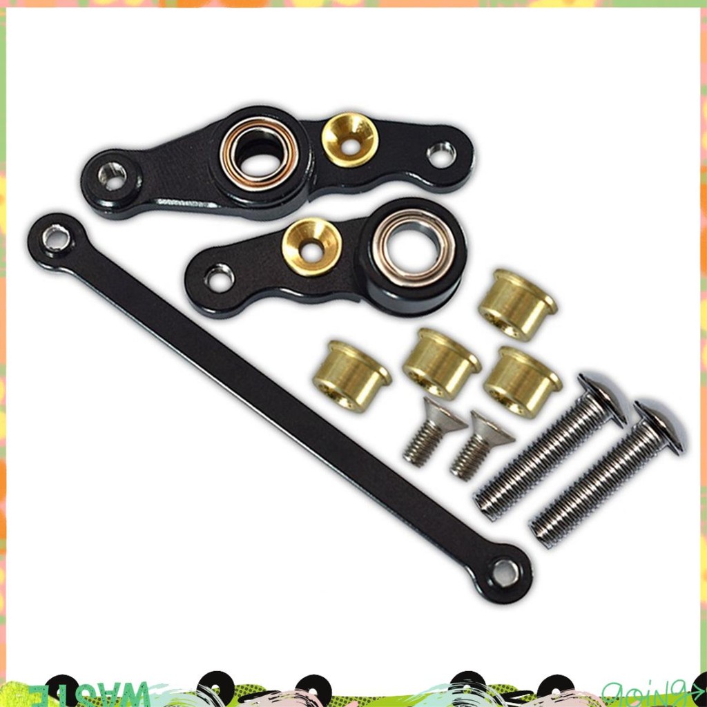 โลหะพวงมาลัยส่วนประกอบพวงมาลัยสําหรับ DF01 TA01 TA02 M1025 RC รถอัพเกรดอะไหล่อุปกรณ์เสริม,6