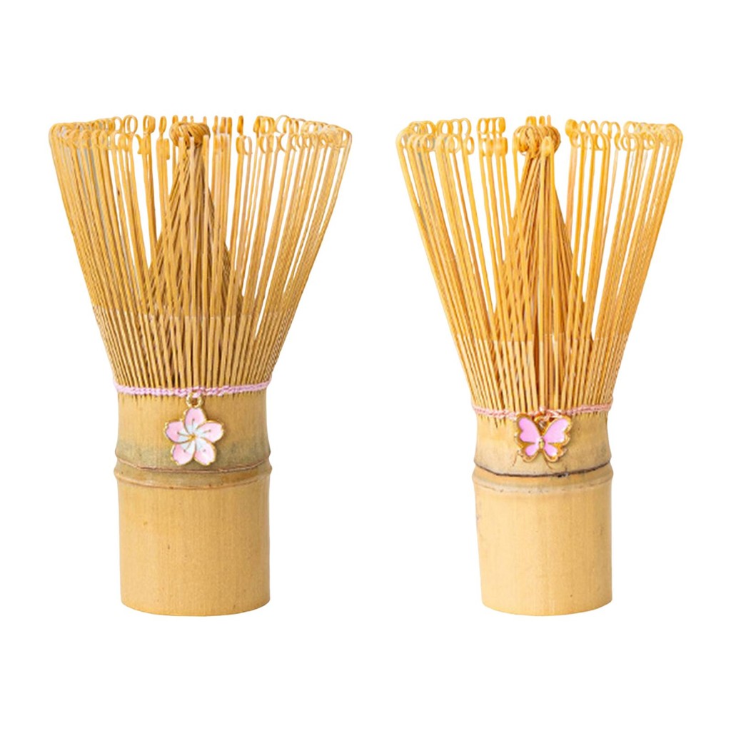 [mibum01eb] ไม้ไผ่ญี่ปุ่น Matcha Whisk Chasen ทนทานน้ําหนักเบาสําหรับพิธีแบบดั้งเดิมสีเหลือง Handmad