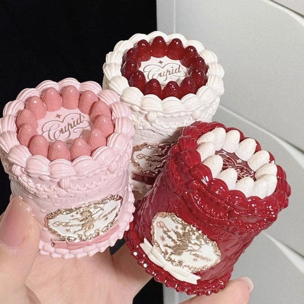 กระจก flower knows กระจกมีไฟ Flower Knows Strawberry Cupid Cake Lip Mud Matte Matte Velvet V02 Souff