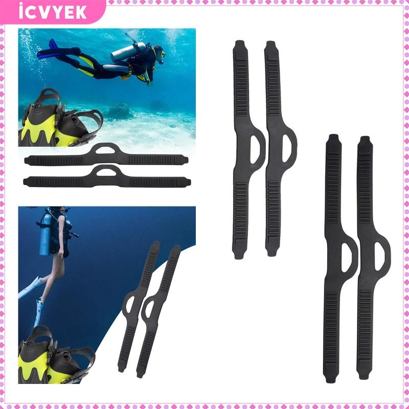 2 ชิ้น Fin Straps Universal Part Replacement สําหรับดําน้ํา Freediving Diver