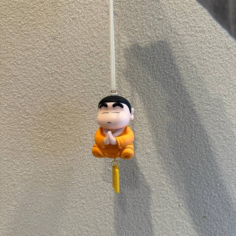 【Ready Stock】 Buddha Crayon Xiaoxin Car Rearview Mirror Pendant Anime Peripheral Cute Car Decoration Creative Pendants Gift UDTC
