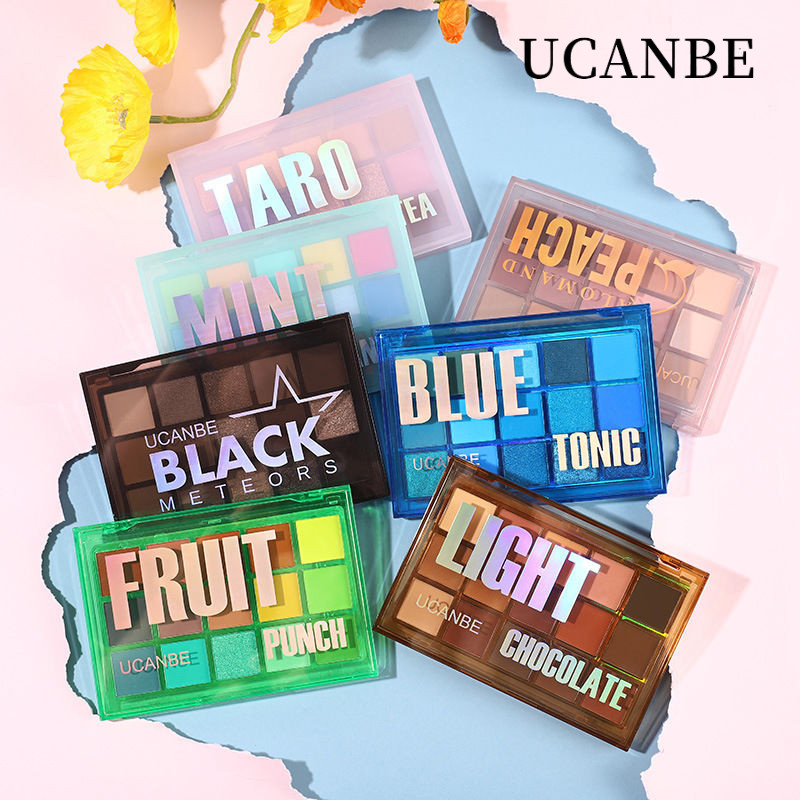 UCANBE  ยูแคนบี แผ่นอายแชโดว์ที่มีสีสันหลายสีแต่งหน้าความอิ่มตัวต่ําแสงสูงสดใสสีแต่งหน้าธรรมชาติและหลากหลายอายแชโดว์ตาแต่งหน้า