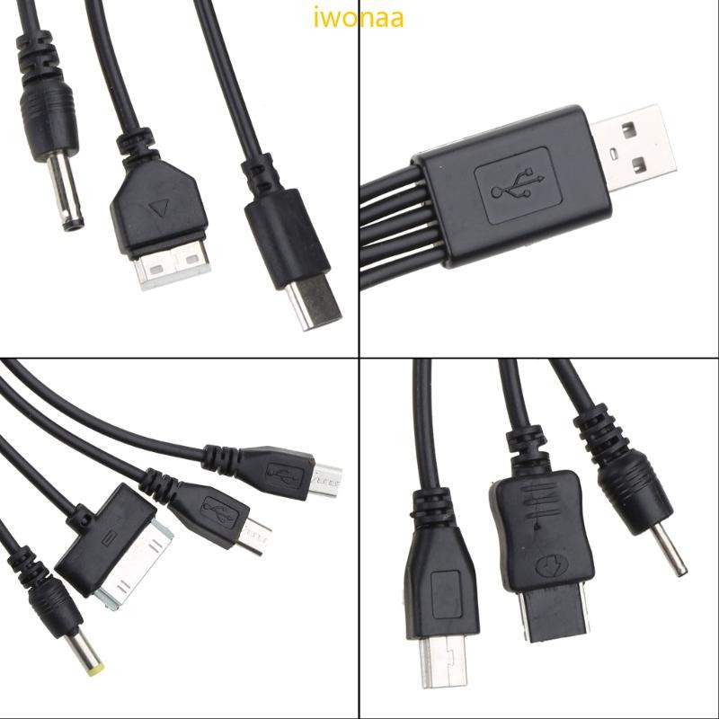 Iwo Universal USB To Multi Plug Cellpahone สายชาร์จ 10 in 1 สาย USB 20CM