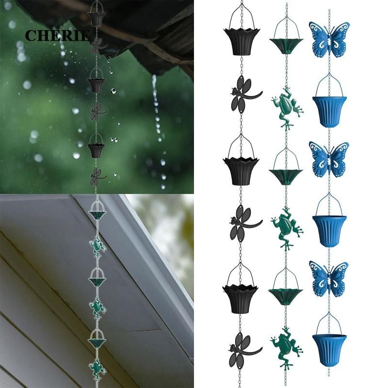 [Chery] Rain Gutter Chain Downspout Chain สําหรับ Gutter ภายนอก Gutter เปลี่ยน Rain Water Catcher สํ