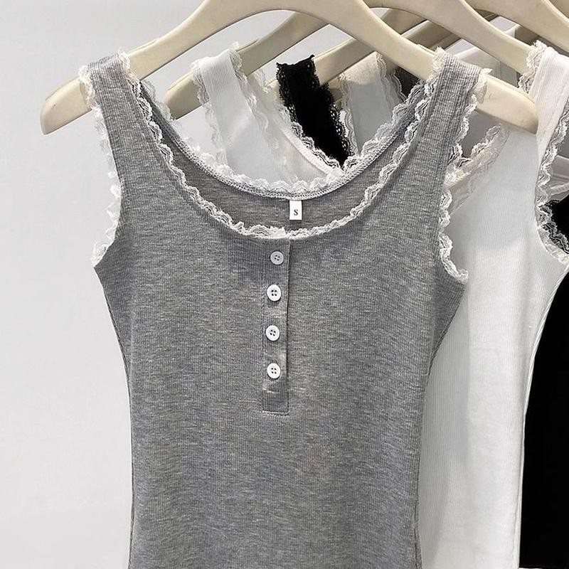 เสื้อชั้นในไร้แขน, การออกแบบเฉพาะฤดูร้อน, ลูกไม้ปุ่มเย็บปะติดปะต่อกัน, ทรงสลิมฟิต, การสร้างสัดส่วนหน้าท้อง, เสื้อสไตล์ยุ