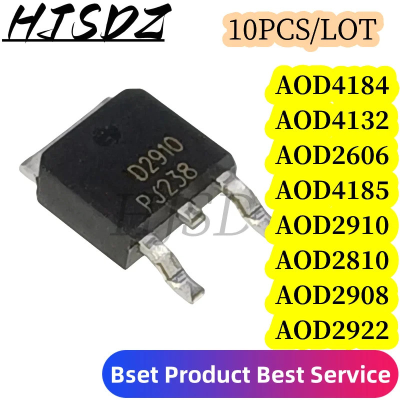 1-5PCS AOD4184 D4184 AOD4185 D4185 AOD2606 D2606 AOD2810 D2810 AOD2908 D2908 ALM2910 D2910 AOD2922 D