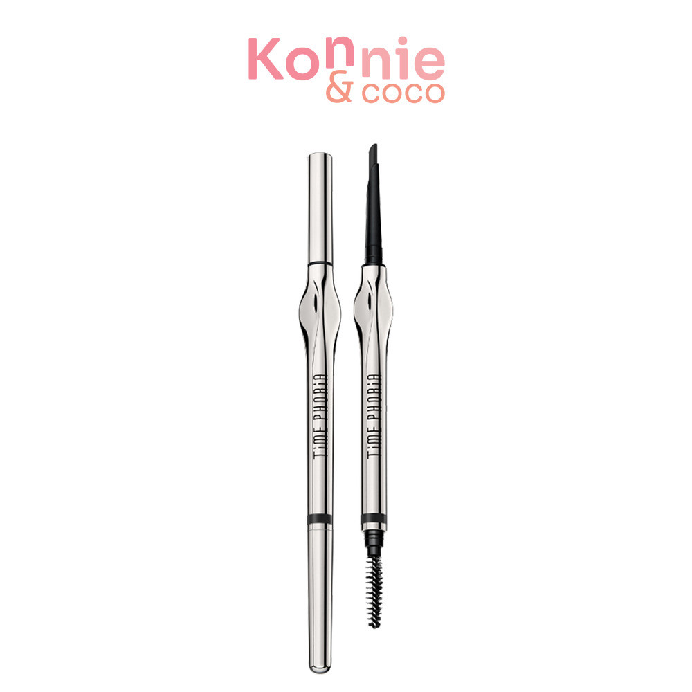 Time Phoria Genesis Superstay Eyebrow Pencil 0.2g ไทม์ฟอเรีย ดินสอเขียนคิ้วสองหัว.