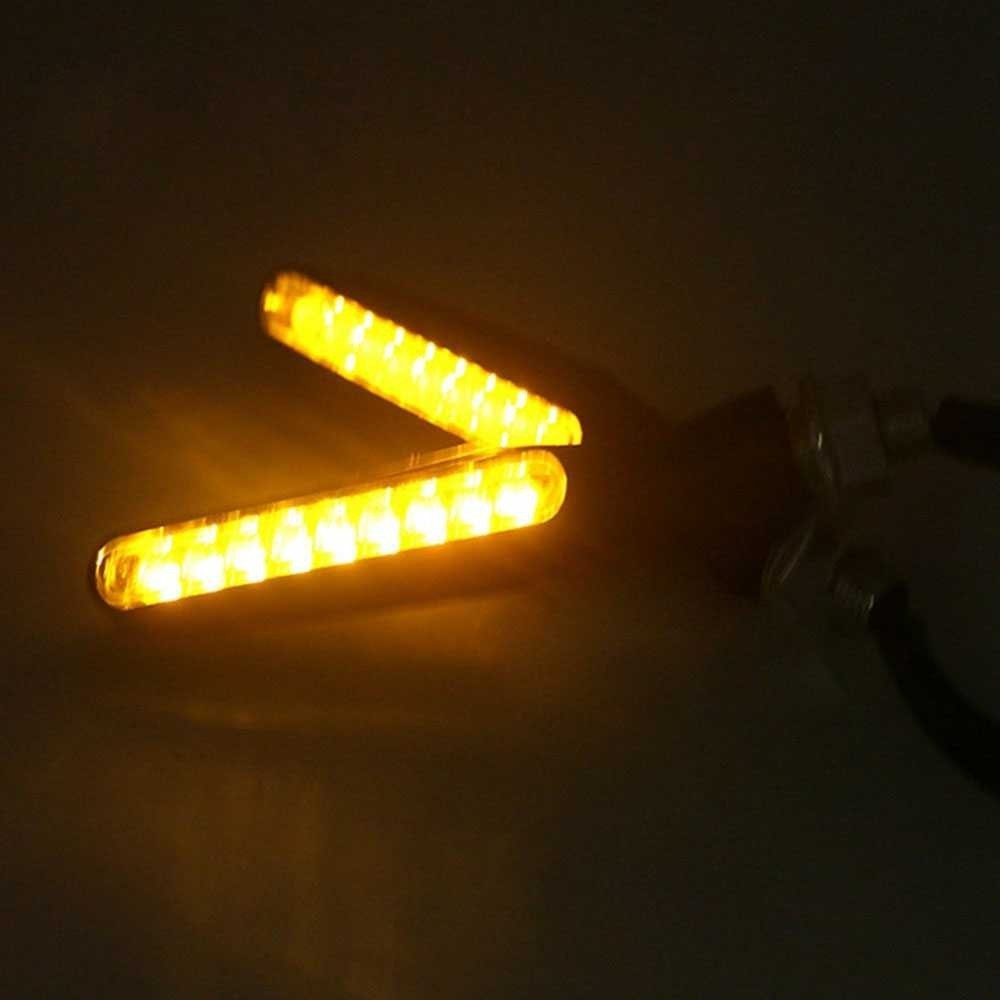 1CLICK2BUY ไฟเลี้ยว LED ไฟสีเหลือง 12V 2 ชิ้น - H66