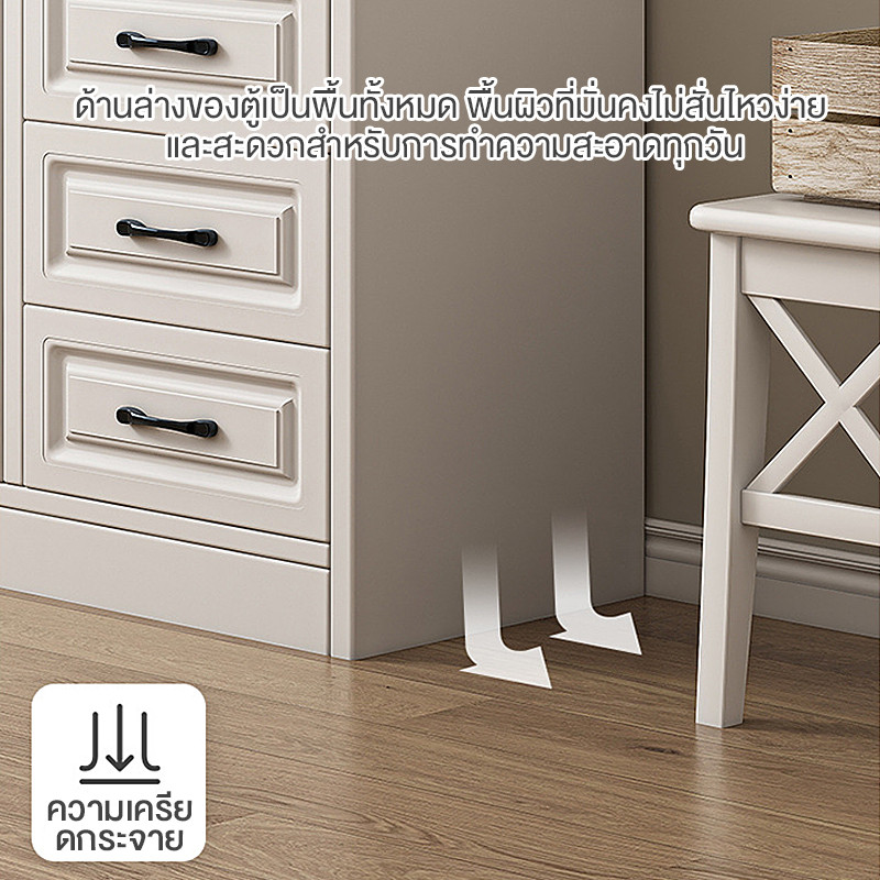 ตู้เก็บของ ตู้เก็บของอเนกประสงค์ ประหยัดพื้นที่ วางของได้เยอะ สไตล์ยุโรป ตู้ลิ้นชัก ความสามารถในการรับน้ำหนักดี - รูปที่ 3