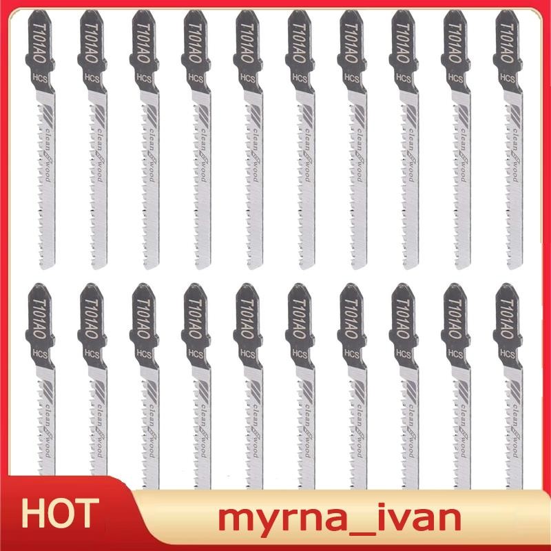 20 ชิ้นลูกสูบจิ๊กซอว์ใบมีด T101AO T-Shank Multi Jig ใบเลื่อยสําหรับไม้แผ่นตัดพลาสติก
