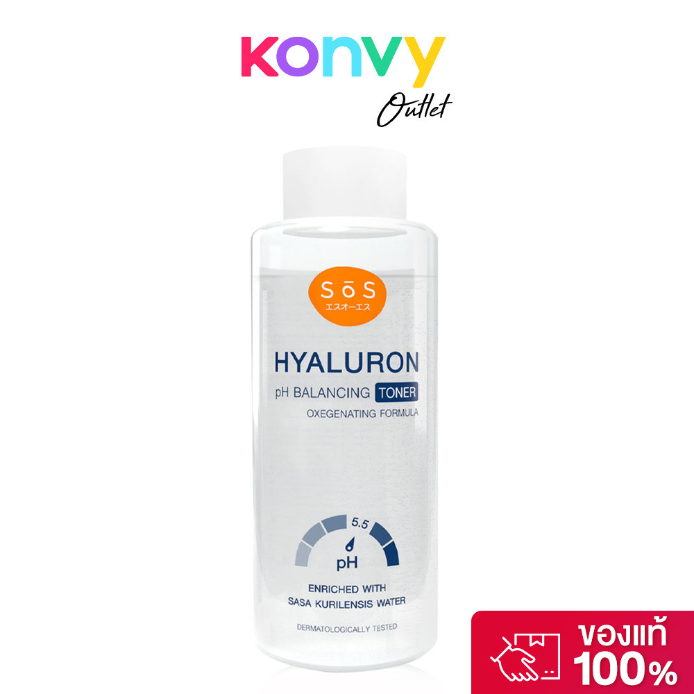 SOS Hyaluron pH Balancing Toner 300ml เอะสึโอเอะสึ โทนเนอร์สูตรไฮยาลูรอน อ่อนโยนแม้ผิวบอบบางแพ้ง่าย.