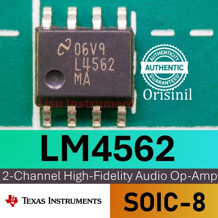 LM4562MAX/NOPB Dual Channel High-Performance High-Fidelity Operational Amplifier L4562 MA LM4562 SOI