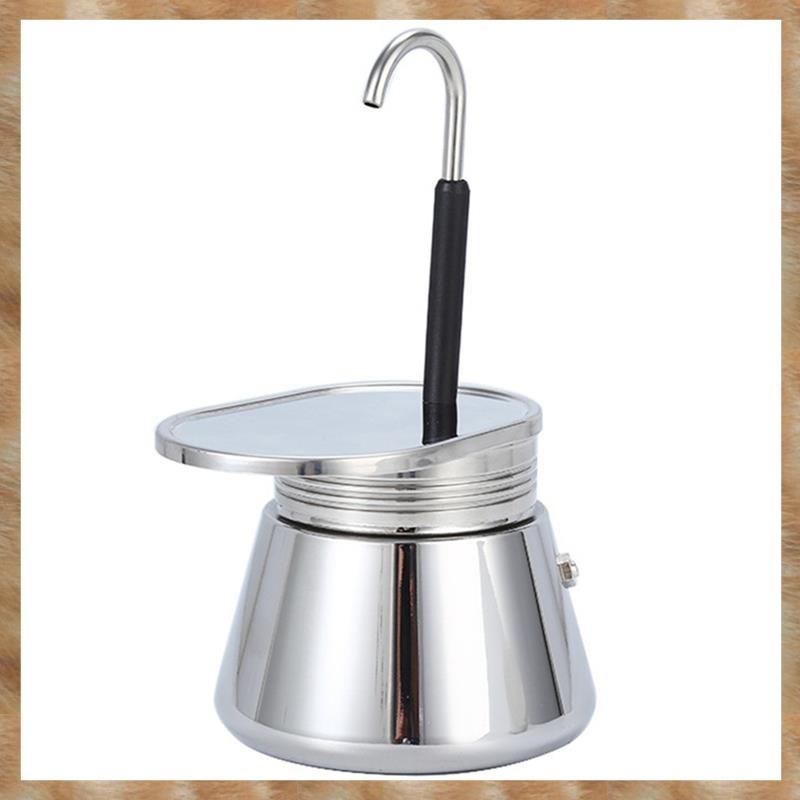 [KYG] 304 สแตนเลส Mocka Moka Pot หลอดเดี่ยว 50ml อาหารลื่นหนากรอง