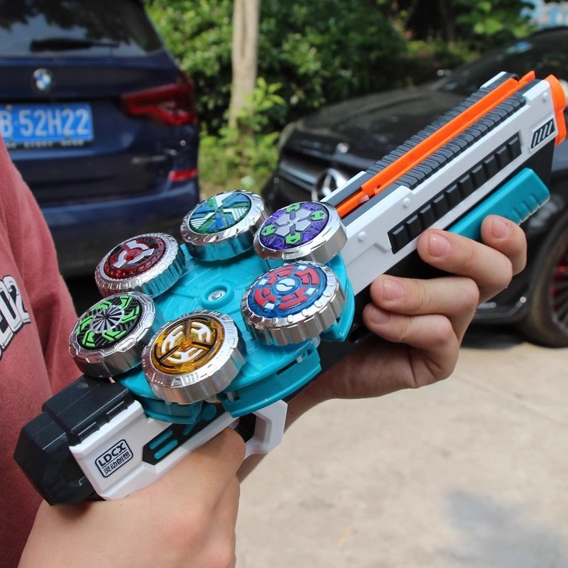 Smart Magic Spinning Top Toy ใหม่ Six-Burst Spinning Top Gun Gathering Engine Fantasy Dharma ของขวัญ