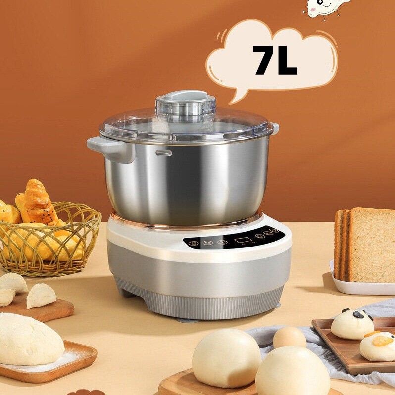 เครื่องนวดแป้ง Bear 7L เครื่องนวดแป้งทำขนมปัง โถหมุนได้ เครื่องผสมอาหาร อัตโนมัติ พร้อมส่ง