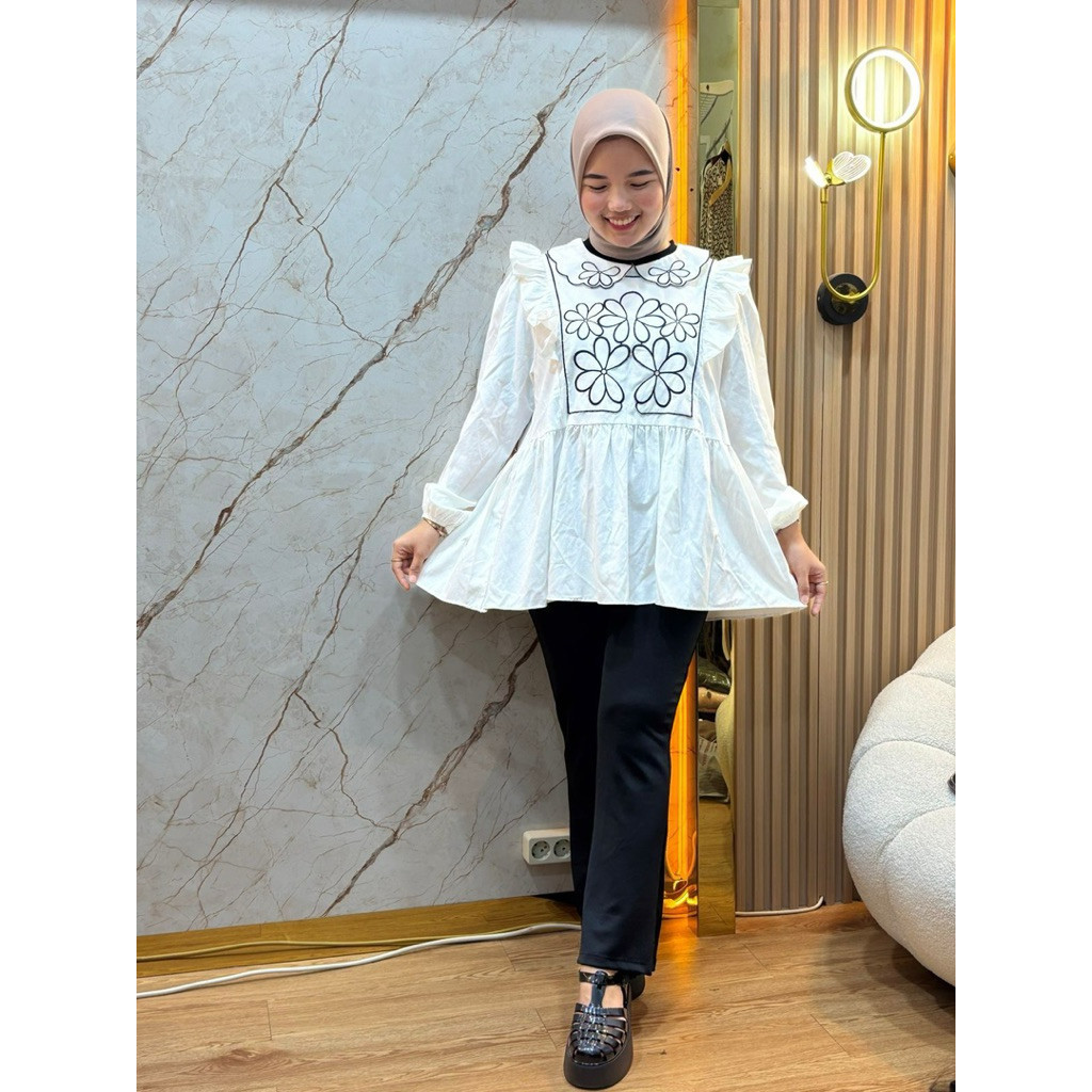 DOLLAR - ZFS ZOSIA LONG-SLEEVED SET, LATEST, PRE-ORDER WORK CLOTHES TOP / BRAVY SET, BLOUSE TOP + CU