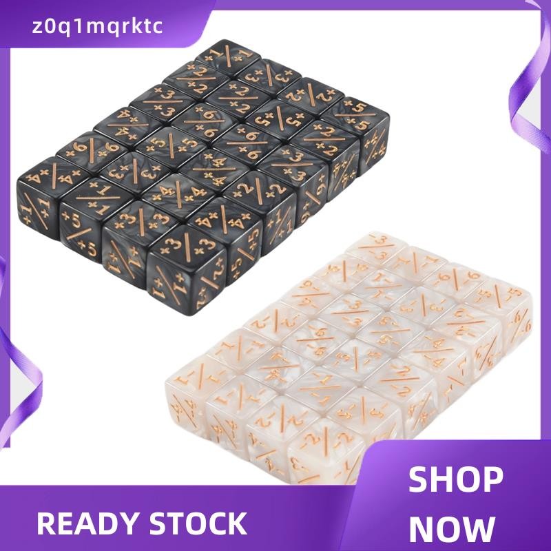 z0q1mqrktc 48 ชิ้น 16 มม. เครื่องนับลูกเต๋า Token ลูกเต๋า Loyalty Dice D6 ลูกเต๋า Cube สําหรับ,,, กา