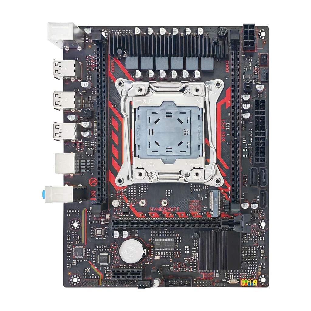 X99-P32-V1.1 ยี่ห้อใหม่เมนบอร์ด DDR3 Dual Slot LGA2011-3 Pin สนับสนุน NV/SATA เมนบอร์ดเดสก์ท็อป