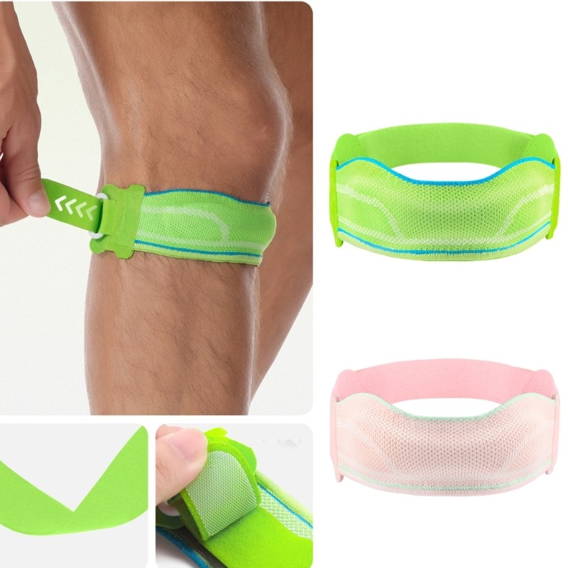 Mon Patella Tendons สายรัดเข่า Patella เข่า Band ยืดหยุ่น Patella Band สายรัดพยุงเข่าสําหรับวิ่งบาสเ