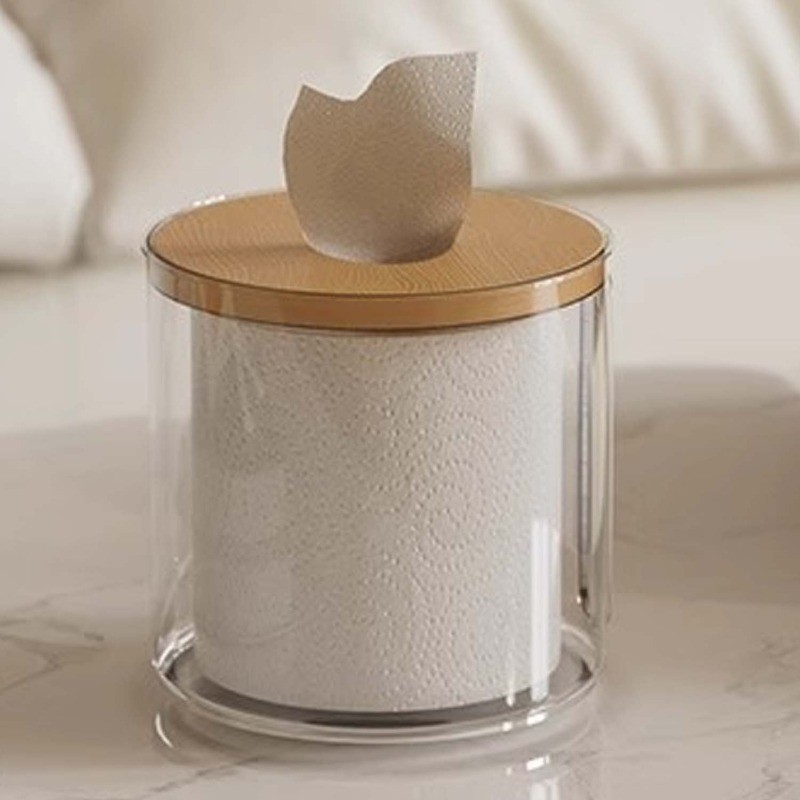 ที่ใส่กระดาษชําระพร้อมช่องเสียบด้านข้าง-กล่องใส่กระดาษม้วนดีไซน์เฉพาะสําหรับห้องน้ํา/ห้องนั่งเล่นภาชนะเก็บทิชชู่ในครัวเรื - รูปที่ 5