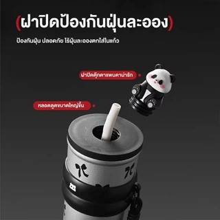 แก้วลายแพนด้า แก้วน้ำสแตนเลส 700ml. ลายแพนด้าสุดน่ารัก 3สีสดใส สแตนเลส304 เก็บอุณหภูมิร้อน/เย็นได้อย่างดี น้ำไม่รั่วซึม