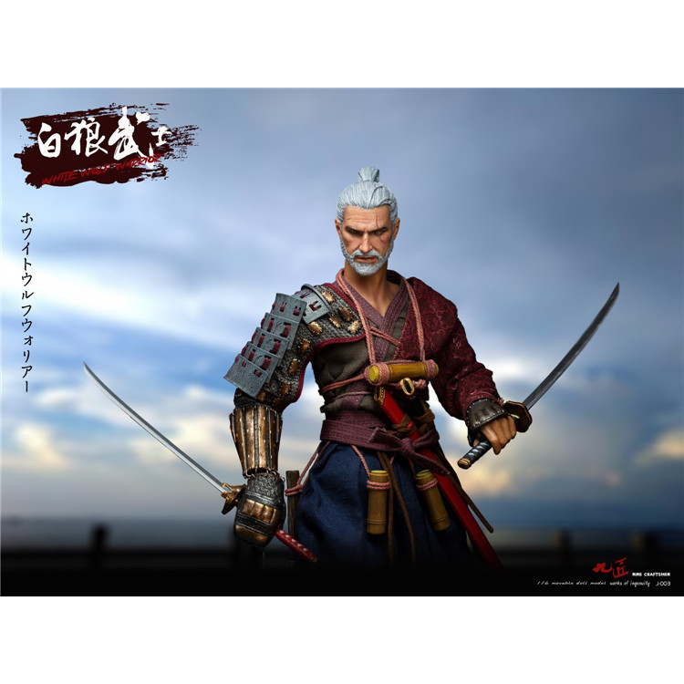 [Collection Boutique] Ready Stock Nine Craftsman Nine Craftsmen 1/6 J-003 Geralt White Wolf Samurai 
