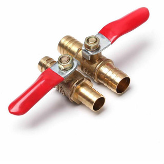 วาล์วน้ำมัน ทองเหลือง หางปลาคู่ ขนาด 6 8 10 12 มม.