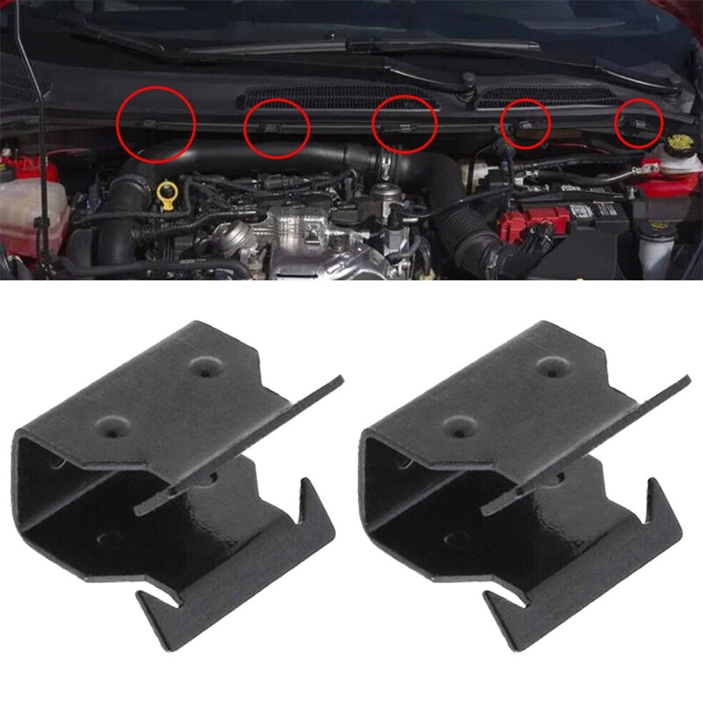 [bestshe 0709] 2X รถโลหะ Clamps Cowl Scuttle แผง Trim คลิปสําหรับ Ford สําหรับ Focus MK2 1329640