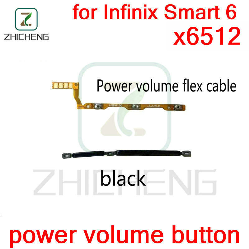 สําหรับ Infinix Smart 6 X6512 เปิดเปิดปิดปุ่ม Volume Switch Connector Flex Cable อะไหล่