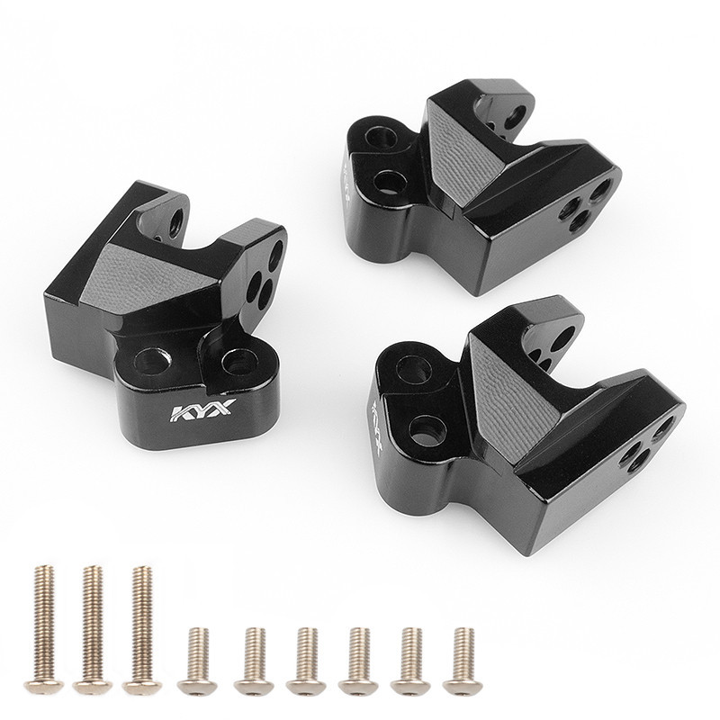 KYX Racing อลูมิเนียม Tie Rod Linkage แผ่นลื่นไถล Link Mounts อัพเกรดอะไหล่สําหรับ RC Crawler รถ Axi