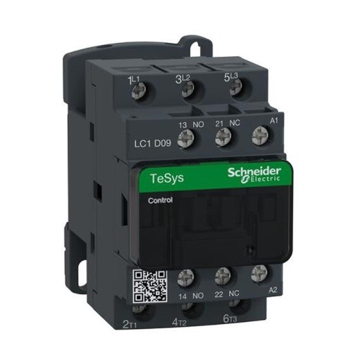 ✢LC1-D09E7C LC1D09E7C LC1D09E7 TeSys D contactor - 3P(3 NO) - AC-3 - 9 A - 48 V AC coil