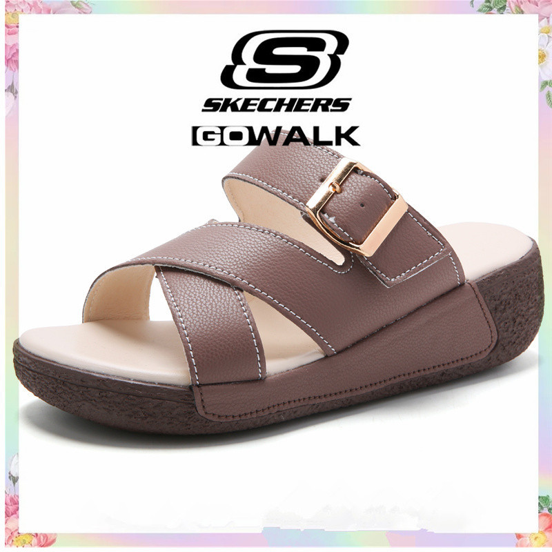 Skechers_ รองเท้าผู้หญิง skechers_ sandal รองเท้าผู้หญิงรองเท้าหนังลําลองรองเท้าสุภาพสตรีรองเท้าแตะผ
